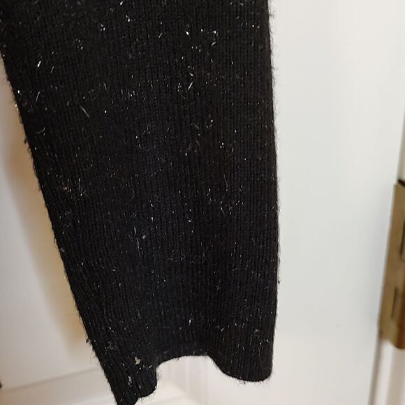 Boden Aurelie Sparkle Long Sleeve Sweater Top Black - Picture 5 of 8